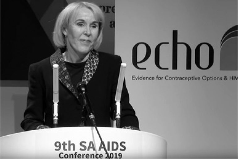 Helen Rees Helen Rees apresenta os resultados do estudo ECHO na Conferência Sul-africana de AIDS
